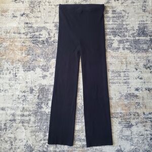 H&M Soft Black Flare Rib-Knit Pants (Medium) EUC - Cozy, Versatile